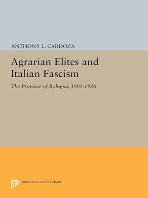 cover image of Agrarian Elites and Italian Fascism
